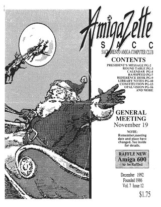 AmigaZette - 1992-12 cover